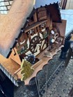 Vintage  2708 Def Frohliche Wanderer Coco Clock-no Weights Or Pendulum untested