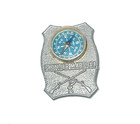 Rare Vintage Walt Disney Disneyland Blue Frontier Marshal Compass