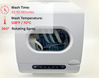 Amonsee  Portable Countertop Dishwasher  5 Washing Programs