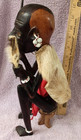 Vintage Hand Carved African Ebony Wood  Male Tribesman Statue