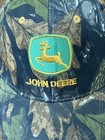 John Deere Camo Baseball Hat Cap Yellow Accent Adjustable