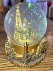 Vintage Paris Snow Globe Souvenir--eiffel Tower  Notre-dame  Sacre Coeur  Arc De