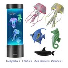 Jellyfish Lamp Lava Aquarium Night Light Fake Fish Tank Color Changing Mood L   