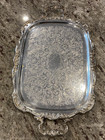 Vintage Gorham Newport Yb106 Xl Silverplate Tray 25 x15  Ornate Handles