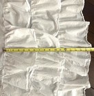 Pottery Barn Baby Kids Ruffle Crib Skirt Triple 52   x 28   x 18  Drop White Cotton