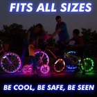  2 Tire Pack Led Bike Wheel Lights Batteries Included Brighter Visible Ultimate 
