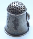 Vintage Sterling Silver Thimble Stones Decorated 6 54 Gram