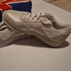 Reebok Classic Nylon Athletic Shoes White Light Grey Suede Women s Size 8 1990s