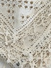 Antique Hand Done Buratto Lace Italian Linen Runner Museum Deaccession
