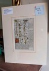 Antique Map Copper Engraved C 1720 Owen   Bowen Dover Canterbury Rochester