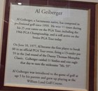 Al Geiberger  mr  59  Limited Edition Autographed Picture With Etched Plate