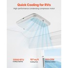 Uimosoair Conditioner13500 Btu Non-ducted Rooftop Rv Ac Unit 65 Db Quiet Campers