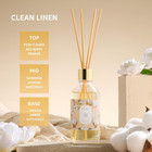 Reed Diffuser Oil Set With Reed Sticks Clean Linen Aromatherapy Oil Scent Diffu