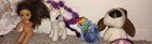 Lot 16 Vtg Toys Barbie Little Sister Small Pretty Pony Dolls Plush Straws