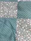 Vtg Baby Quilt Handmade Patchwork Crib Blanket Hand Tied Pastel Nursery 38   x47   