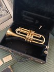 Early Brass Frank Holton New Proportion Cornet Duke Du Vail Musician Lot Band