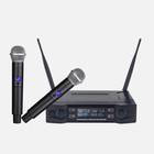 Professional 2 Channel Uhf Wireless Dual Microphone Cordless Handheld Mic System