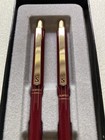 Sheaffer Expressions Ballpoint Pen   Pencil Set  Maroon   Gold  New Never Used