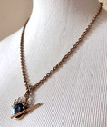 Antique Victorian Albert Watch Chain Necklace W  Intaglio Warrior Fob
