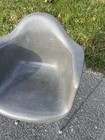 Vintage Herman Miller Chair Gray Fiberglass Shell Mid Century Modern Arm H Base