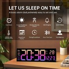 16inch Big Digital Led Clock Wall Mount Large Numbers Timer Date Temperature Us
