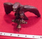 Large Eagle Antique Bronze Finial Gold Gilt Flag Architectural Hardware Topper