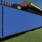 15ft Privacy Screen Fence Heavy Duty Blue Mesh Shade Net Cover Wall Garden Yard