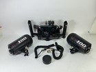 Ikelite Slr Underwater Camera Housing With 2 Ikelite 100a Substrobe In Hard Case