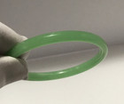 Estate Find  Naturalgreen Jade Bangle Bracelet