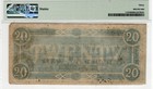 T-67  20 1864 Confederate States Civil War Obsolete Banknote Currency  Pmg Vf30