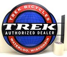 Big Trek Bicycle Authorized Dealer Sign Waterloo  Wi 26 x22  Double Sided