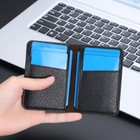 Slim Leather Credit Card Case Wallet Holder Id Wallets Front Pocket Bifold Purse