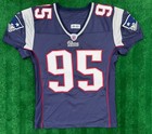 Roosevelt Colvin Game Worn Used New England Patriots Nfl Jersey 2008 Coa 