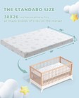 Pack And Play Mattress 38x26   Breathable Soft Plush Memory Foam For Baby Tod   
