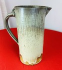 Vtg Studio Pottery Pitcher Artist Signed Thin Hand Thrown 9 75    Tall Vase Art