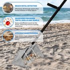Ckg Shark Tooth Sifter   Sand Scoop For The Beach  Sand Flea Rake  Carbon Handle