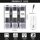 Fodfactory Silver 3-head Soap Dispenser Wall Mount Pump