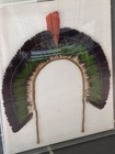 Brazilian Acrylic Framed Macaw Feather Headdress Native 