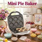 Mini Pie   Quiche Maker- Electric Baker Cooks 6 Small Quiches Or Pies White 