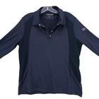 Pikeur Equestrian  rachel  Polo Shirt Dark Blue Gold Tone Snap Stretch Size 46