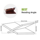 Wood Book Stand For Reading - 15   Angle Book Display Stand For Cookbooks  Tex   