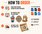 Custom Vinyl Stickers Die Cut Waterproof Decals Custom Logo Sticker Labels