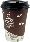 1000 Pack Disposable Poly Paper Hot  cold Coffee Tea Cups With Lids  12 Oz Case