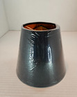 Small Black Empire Lamp Shade Clip On  Copper Lined 3 5x6x5 Inch Fabric