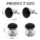 8 Pcs Mens Cufflinks   Tuxedo Studs Set Tuxedo Buttons And Tuxedo Shirt Cufflink