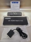 Ferrisa 4x2 Hdmi Matrix Switch  4 In 2 Out Matrix Hdmi Video Switcher Splitter