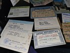 Lot Of Social Security Card Drivers License Union Card Health Insurance Card Etc
