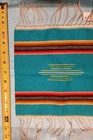 Vintage  Serape   Native  Southwest   mexico   Wool Small Blanket Mat     14  X 9 