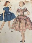 1940s Simplicity 3786 Vintage Sewing Pattern Girls Dress Size 7