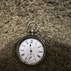 Hamilton Dent Swiss Made 18s Full Hunter Silver Pocket Watch Manual 15j